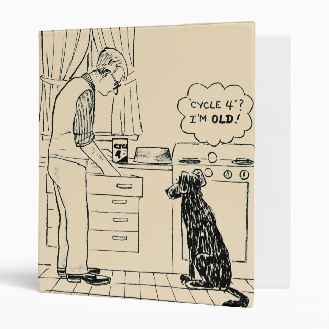 Classeur Chien vieillissant (Devant/intérieur)