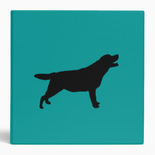 Classeur Chiens d'amour du Labrador Retriever Silhouette
