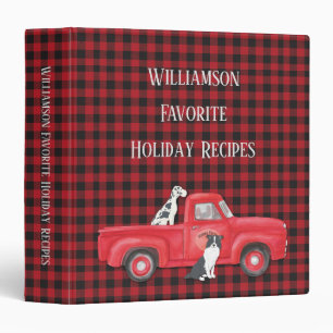 Classeur Chiens de camion de la ferme Rustic Red Black