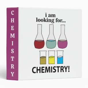Classeur Chimie Drôle Je cherche la chimie
