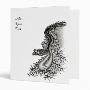 Classeur Chine Dragon, noir et blanc Design en Tattoostyl