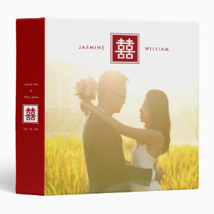 Classeur chinois de photo de mariage de double