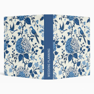 Classeur Chinoiserie Chic Bleu et Blanc Mariage Planificati