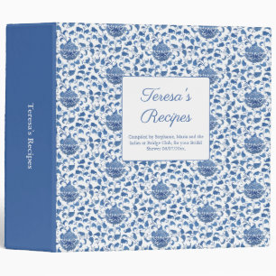 Classeur Chinoiserie Quelque chose de bleu Wedding shower R