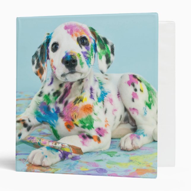 Classeur Chiot dalmatien (Devant/Intérieur)