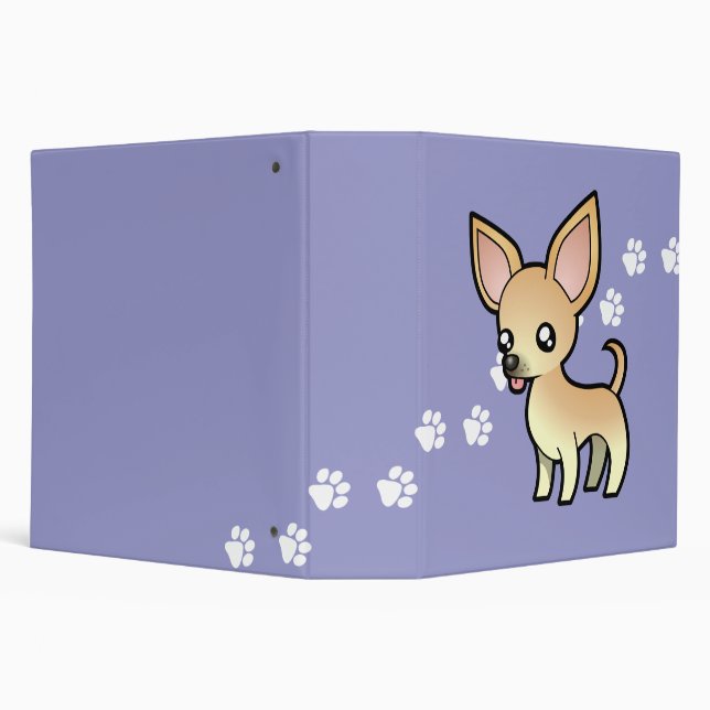 Classeur Chiwawa de bande dessinée (manteau lisse) (Arrière-plan)