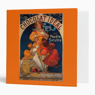 Classeur Chocolat Idéal Poster Vintage Europe