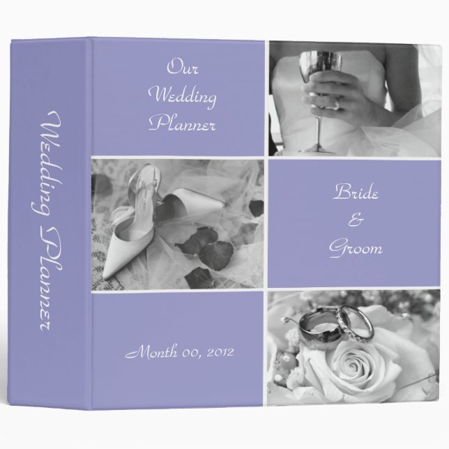 Classeur Choisissez votre propre wedding planner de couleur (Devant/Côté)