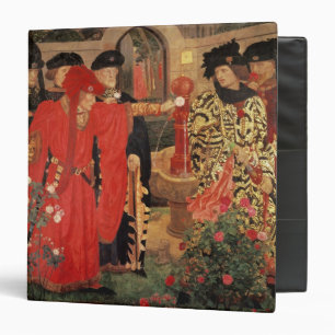 Classeur Choix des roses rouges et blancs dans le temple