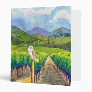 Classeur Chouette dans un vignoble