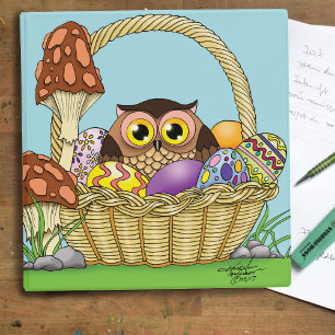 Classeur Chouette de Pâques mignonne