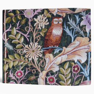 Classeur Chouette et fleurs, William Morris