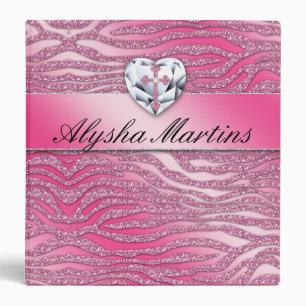 Classeur Christening Cross Photo Album zebra coeur parties