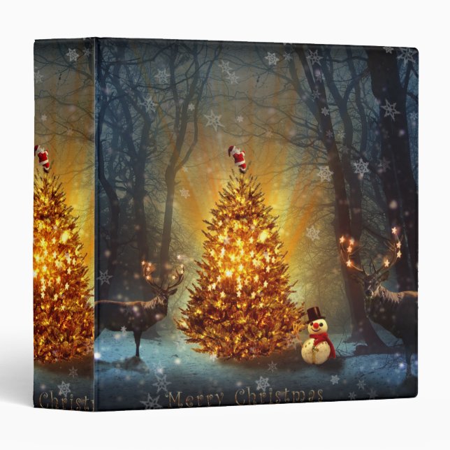 Classeur Christmas Forest. (Devant/Côté)