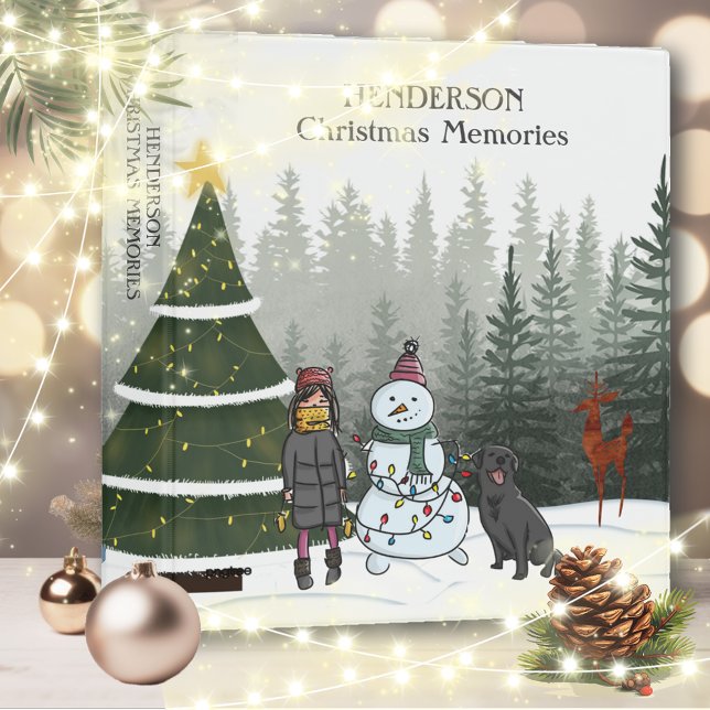 Classeur Christmas Winter Wonderland Modern Photo Album (Créateur téléchargé)