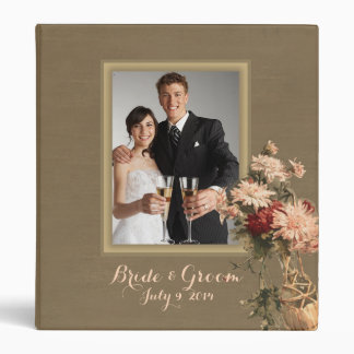 Classeur Chrysanthèmes dans une bouteille Mariage Album pho