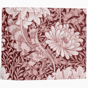 Classeur Chrysanthemum Maroon, William Morris