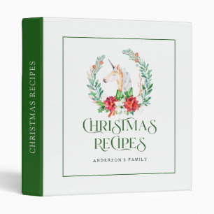 Classeur Cicorne de Noël et couronne de poinsettia