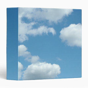 Classeur ciel bleu et nuages blancs