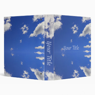 Classeur Ciel Bleu Profond Nuages Fluffeux Blancs, Photo