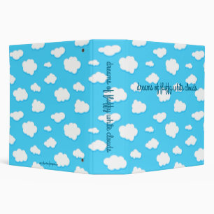 Classeur ciel des nuages blancs bleus et pelucheux -
