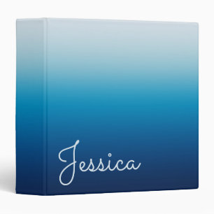Classeur Ciel marin et Ocean Blue Ombre