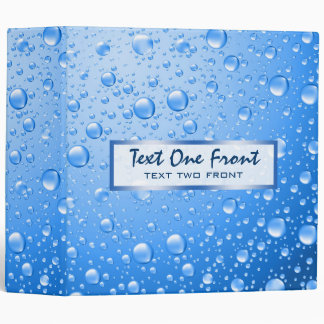 Classeur Ciel métallique Bleu Pluie gouttes