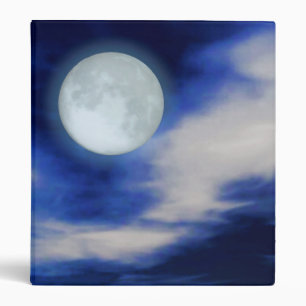 Classeur Ciel nocturne avec lune et nuages