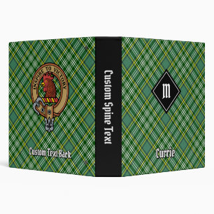 Classeur Cimier de coq Clan Currie sur Tartan