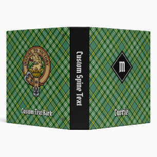 Classeur Cimier de lion Clan Currie sur Tartan