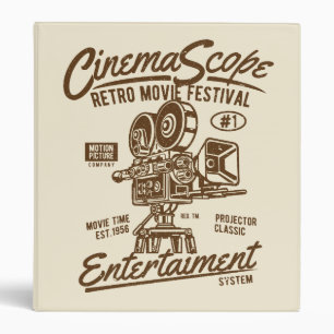 Classeur Cinema Scope Classic Retro Hollywood Camera Motion