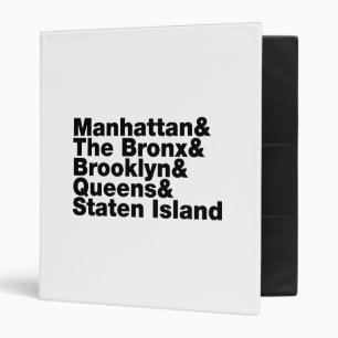 Classeur Cinq Boroughs ~ New York