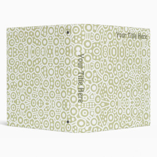 Classeur Circuits Aliens - Blanc et Vert Brown