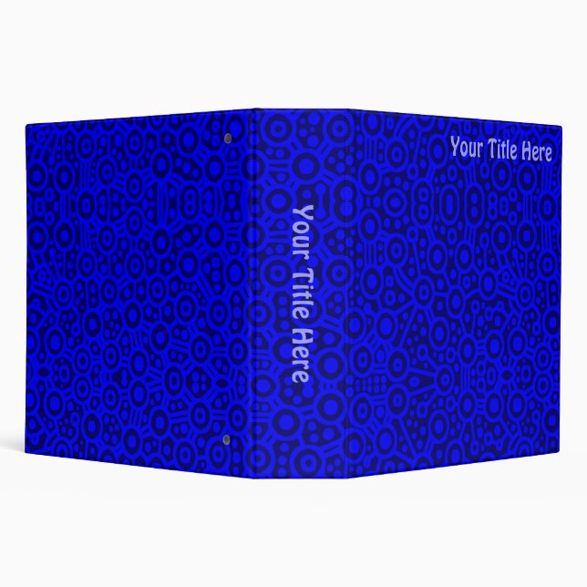 Classeur Circuits Aliens - Couleurs de bleu (2,0 po) (Arrière-plan)