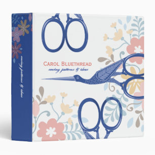 Classeur Ciseaux ornementaux de cigogne d'oiseau cousant