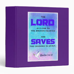 Classeur Citation Biblique Inspirationnelle Pslam 34:18