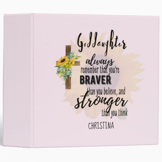 Classeur Citation motivationnelle de l'adolescent GODDAUGHT (Devant/Côté)