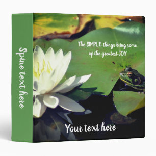Classeur Citations Inspirantes Personnalisées Grenouille de