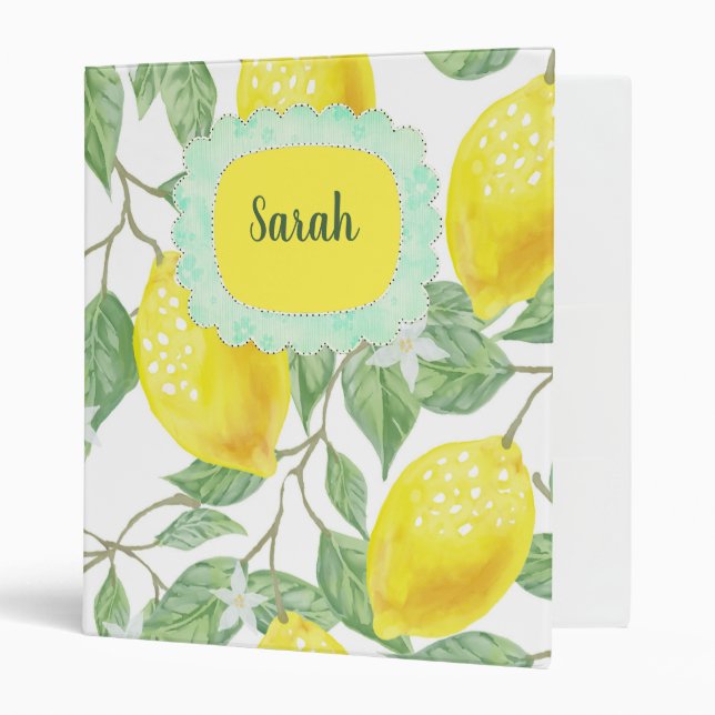 Classeur Citron fruité (Devant/intérieur)