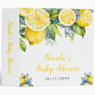 Classeur Citron Méditerranéen Baby Shower
