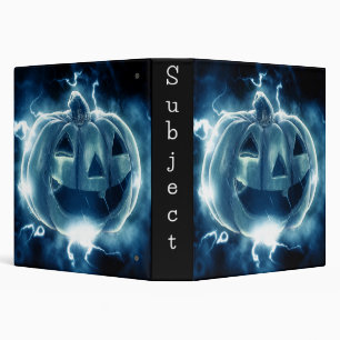 Classeur citrouille d'Halloween sous la pluie