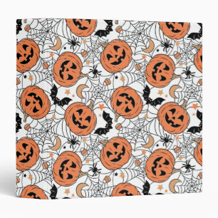 Classeur Citrouille éffrayant Motif Halloween