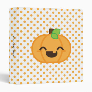 Classeur Citrouille Kawaii Jack-o'-lantern