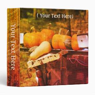 Classeur Citrouilles D'Automne Et Squash Nature Personnalis