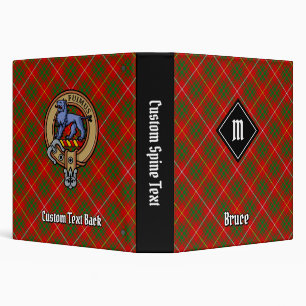 Classeur Clan Bruce Crest sur Tartan