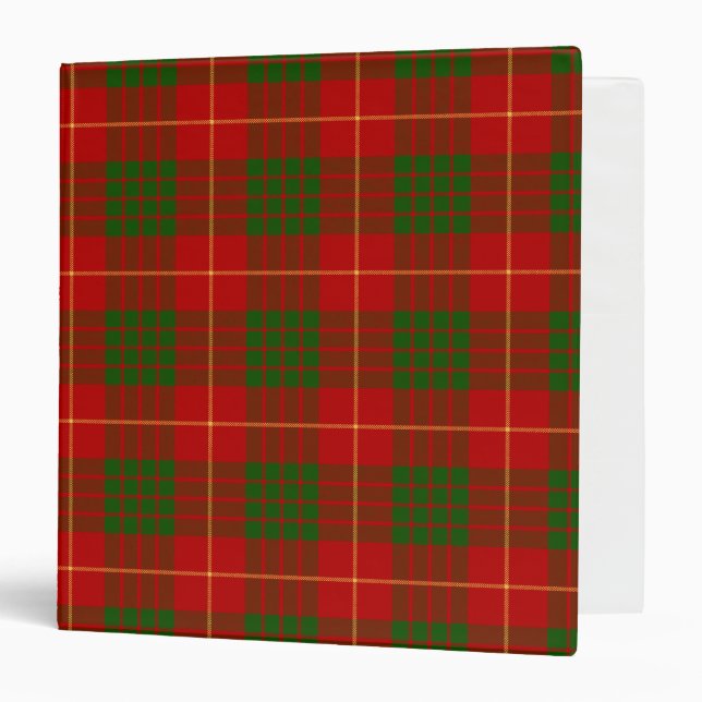 Classeur Clan écossais Cameron Tartan Plaid (Devant/Intérieur)