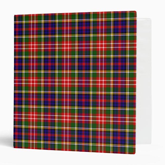 Classeur Clan écossais Christie Tartan Plaid (Devant/Intérieur)