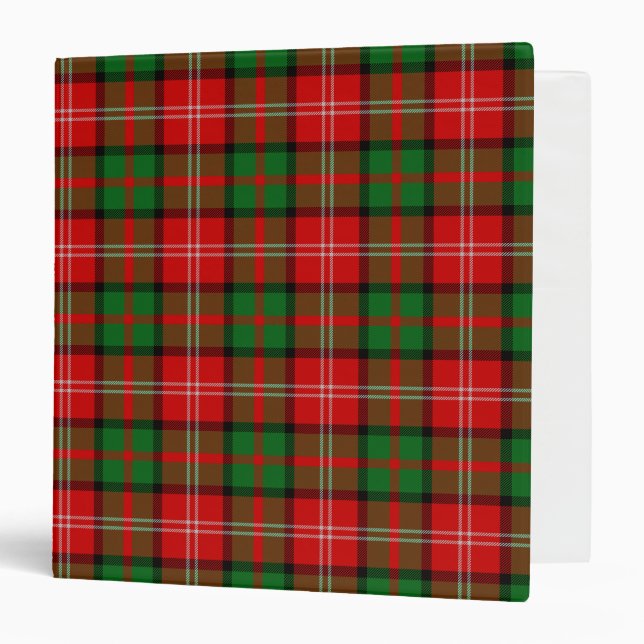 Classeur Clan écossais Nesbitt Tartan Plaid (Devant/Intérieur)