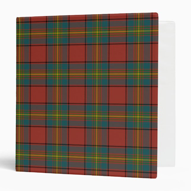 Classeur Clan écossais Oliver Red Tartan Plaid (Devant/Intérieur)
