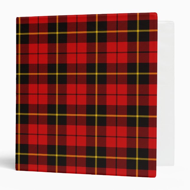 Classeur Clan écossais Wallace Tartan Plaid (Devant/Intérieur)